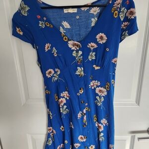 Aeropostale Blue Floral Midi Dress